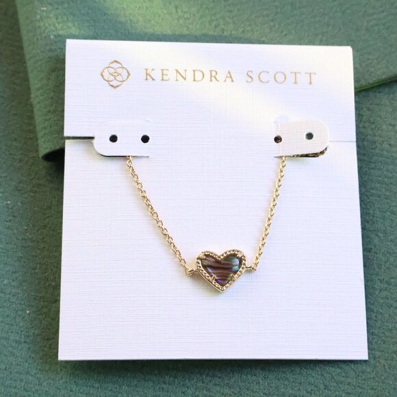Kendra Scott Jewelry - Kendra Scott Ari Heart Chain Bracelet Abalone Shell Gold